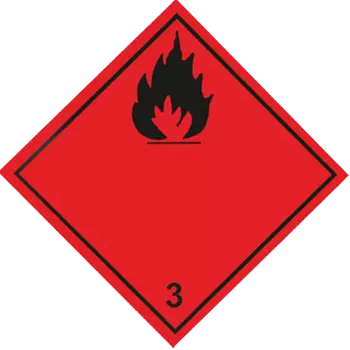 Warning Plate Flamable